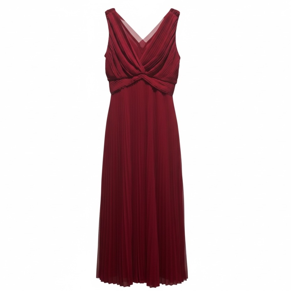 White House Black Market Crimson Midi Dress